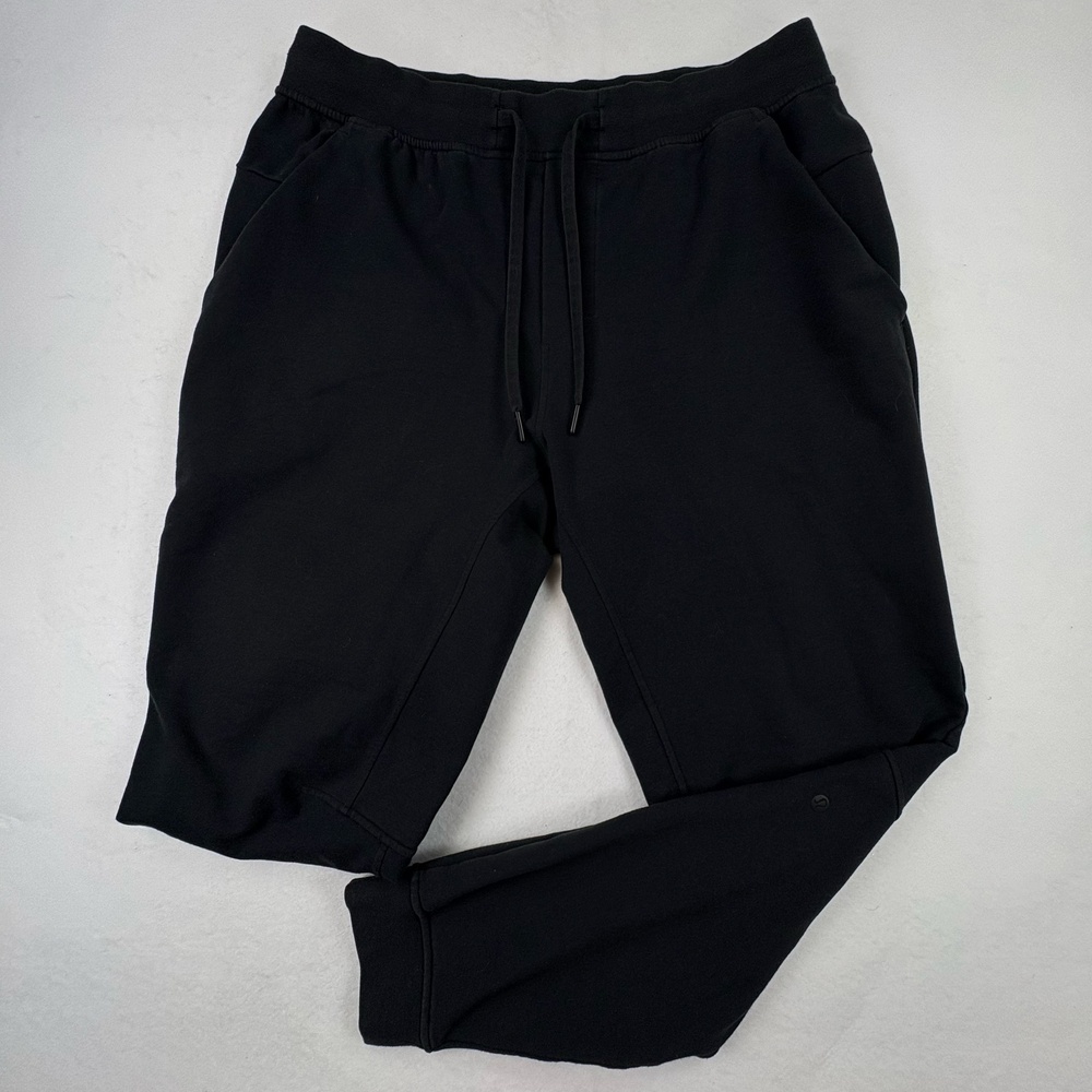 Lululemon City Sweat Jogger Pants Mens Large Black 28” Inseam French Terry